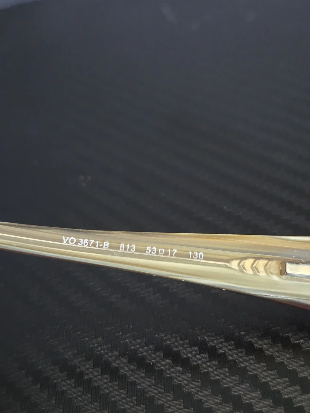 Vogue VO3671-B Frame 53-17-130 Brown & Gold Eyeglass Glasses W/ Rhinestones